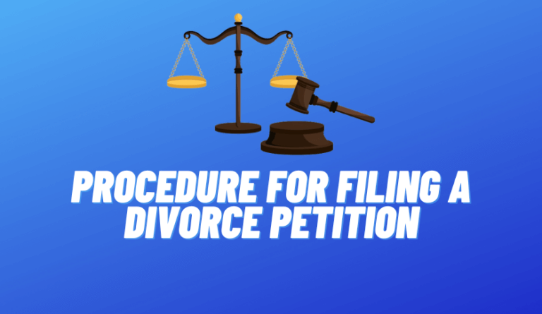 Procedure for Filing a Divorce Petition